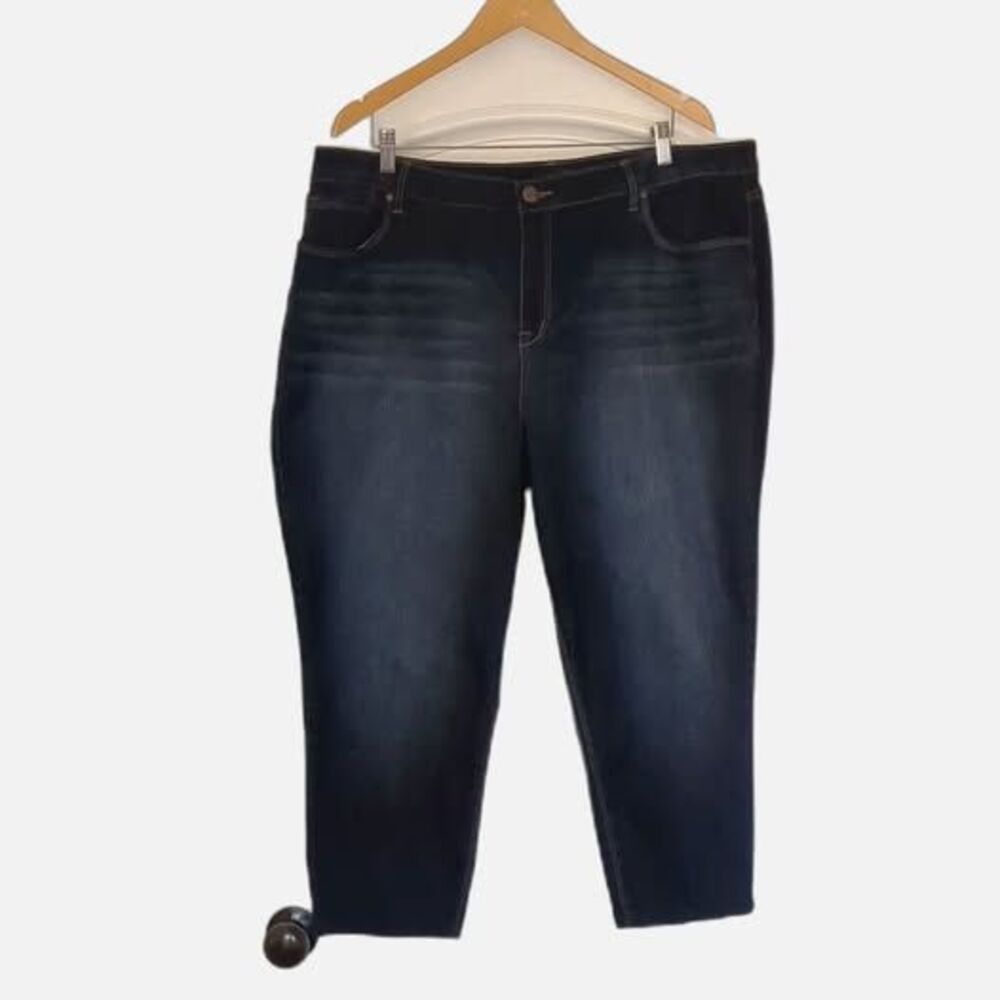 1822 Denim Jeans 24W Nordstrom's High rise Dark Wash Adrianna Stretch Plus  NWOT